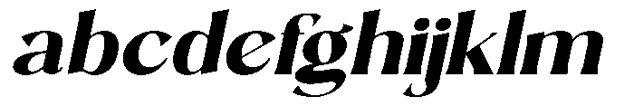Sarghet Extra Bold Expanded Slant FONT