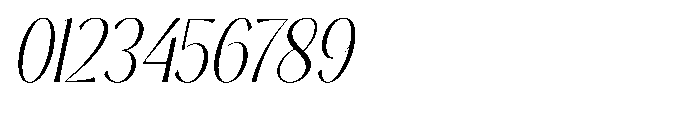 Sarghet Extra Light Condensed Slant Font OTHER CHARS