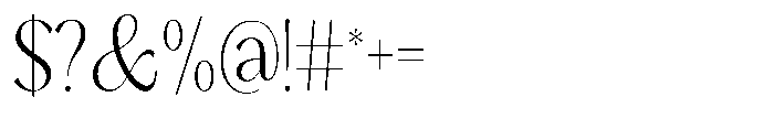 Sarghet Extra Light Condensed Font OTHER CHARS