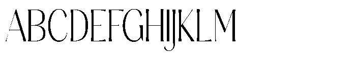 Sarghet Extra Light Condensed Font UPPERCASE