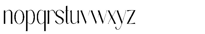 Sarghet Extra Light Condensed Font LOWERCASE