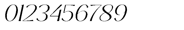 Sarghet Extra Light Expanded Slant Font OTHER CHARS