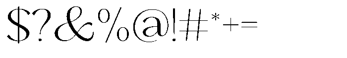Sarghet Extra Light Expanded Font OTHER CHARS