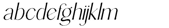 Sarghet Extra Light Slant FONT