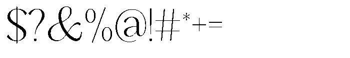 Sarghet Extra Light Font OTHER CHARS