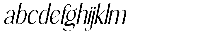 Sarghet Light Condensed Slant FONT