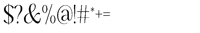 Sarghet Light Condensed Font OTHER CHARS