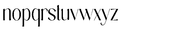 Sarghet Light Condensed Font LOWERCASE