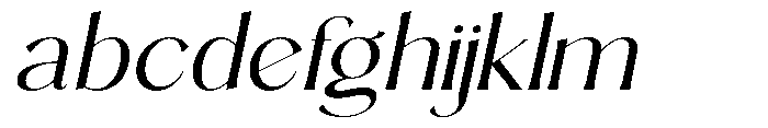 Sarghet Light Expanded Slant FONT
