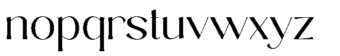 Sarghet Light Expanded Font LOWERCASE