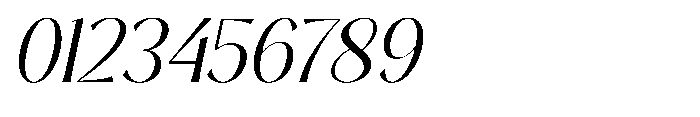 Sarghet Light Slant Font OTHER CHARS
