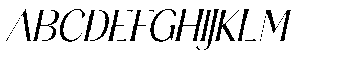 Sarghet Light Slant Font UPPERCASE