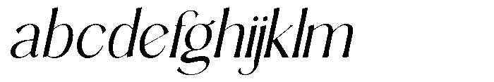 Sarghet Light Slant FONT