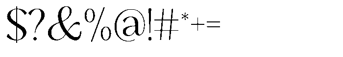 Sarghet Light Font OTHER CHARS