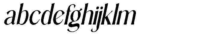 Sarghet Medium Condensed Slant FONT