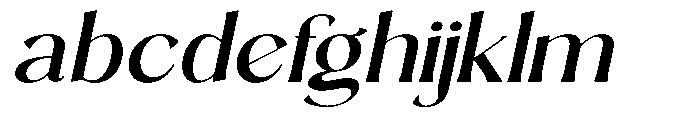 Sarghet Medium Expanded Slant FONT