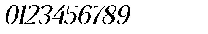 Sarghet Medium Slant Font OTHER CHARS