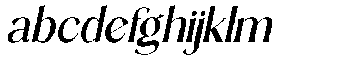 Sarghet Medium Slant FONT