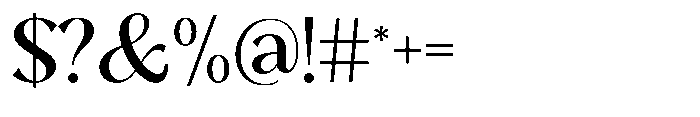 Sarghet Medium Font OTHER CHARS