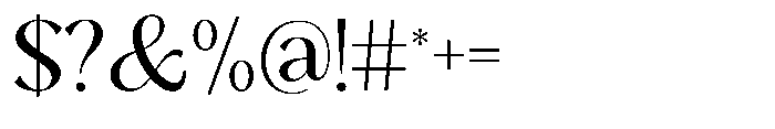 Sarghet Regular Font OTHER CHARS