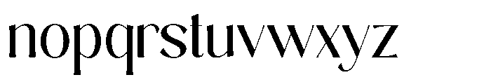 Sarghet Regular Font LOWERCASE