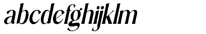 Sarghet Semi Bold Condensed Slant FONT