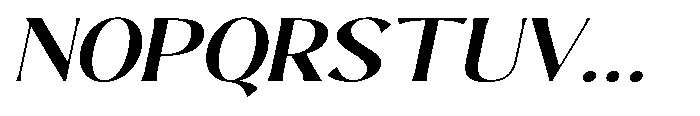 Sarghet Semi Bold Expanded Slant Font UPPERCASE