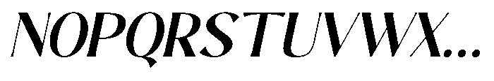 Sarghet Semi Bold Slant Font UPPERCASE