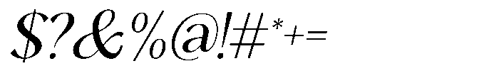 Sarghet Slant Font OTHER CHARS