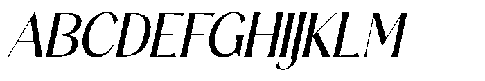 Sarghet Slant Font UPPERCASE