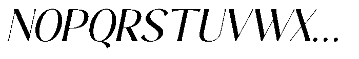 Sarghet Slant Font UPPERCASE