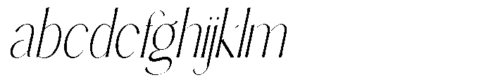 Sarghet Thin Condensed Slant FONT
