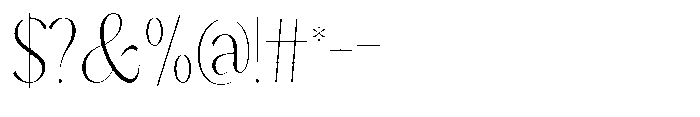 Sarghet Thin Condensed Font OTHER CHARS