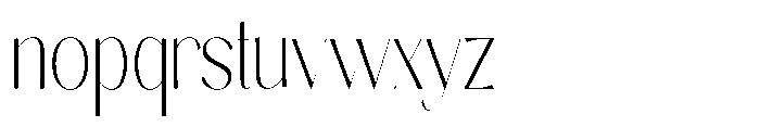 Sarghet Thin Condensed Font LOWERCASE