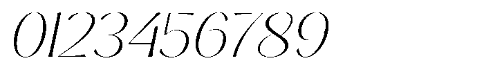 Sarghet Thin Expanded Slant Font OTHER CHARS