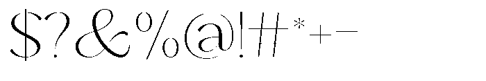 Sarghet Thin Expanded Font OTHER CHARS