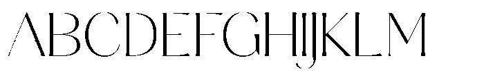 Sarghet Thin Expanded Font UPPERCASE