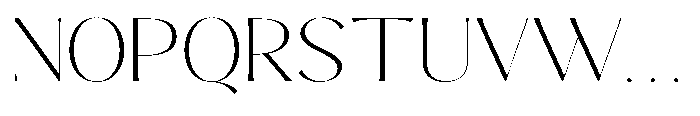 Sarghet Thin Expanded Font UPPERCASE
