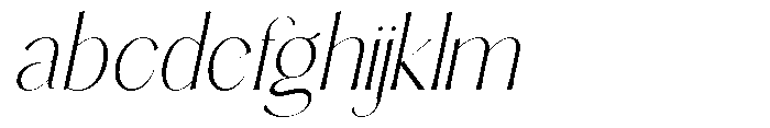 Sarghet Thin Slant FONT