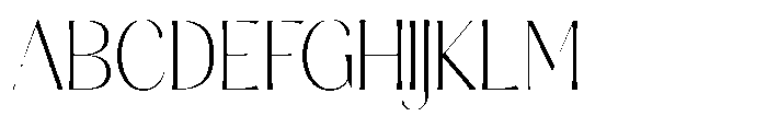 Sarghet Thin Font UPPERCASE