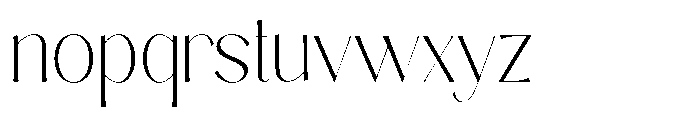Sarghet Thin Font LOWERCASE