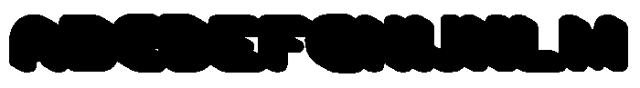 Saro Food Extrude Font UPPERCASE