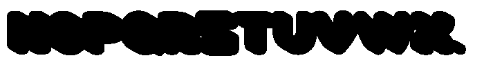 Saro Food Extrude Font UPPERCASE