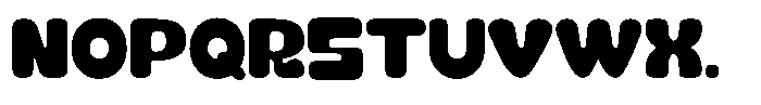 Saro Food Regular Font LOWERCASE