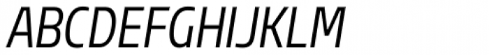 Sarun Pro Condensed Regular Italic Font UPPERCASE