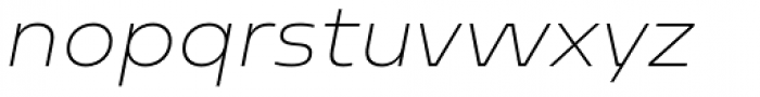 Sarun Pro Extra Light Italic Font LOWERCASE
