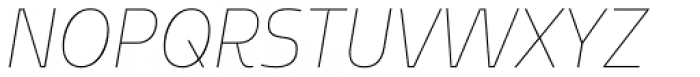Sarun Pro Narrow Thin Italic Font UPPERCASE