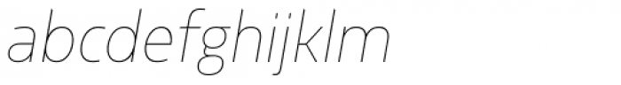 Sarun Pro Narrow Thin Italic Font LOWERCASE
