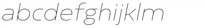Sarun Pro Thin Italic Font LOWERCASE