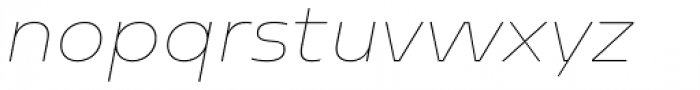 Sarun Pro Thin Italic Font LOWERCASE